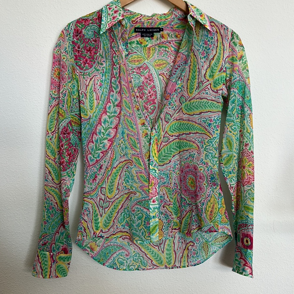 Ralph Lauren Sheer Button Down